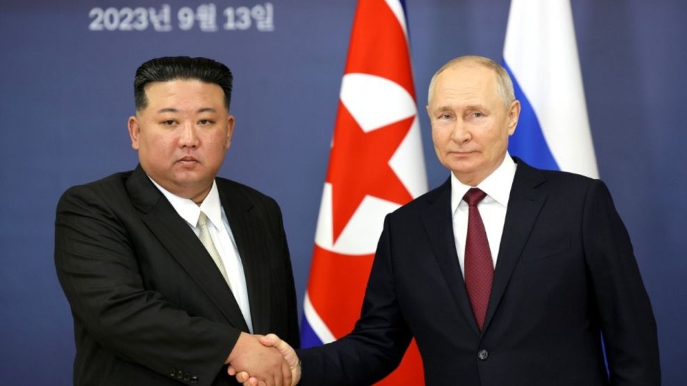 Kim Jong-un y Putin, en Rusia
