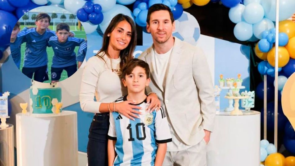 Thiago Messi sigue el legado de su padre en el mundo del fútbol