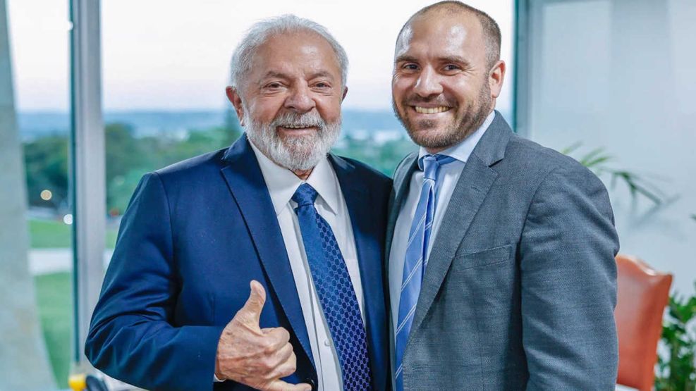 Martín Guzmán junto a Lula da Silva 20230919