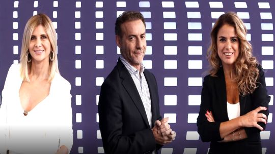 Luis Majul, Marina Calabró y Débora Plager