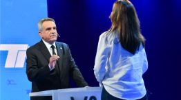 Victoria Villarruel y Agustín Rossi en el debate vicepresidencial en TN 1 g_20230921