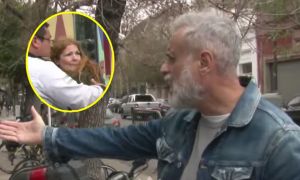 Jorge Rial y la mujer que lo agredió