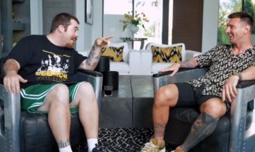 Migue Granados y Lionel Messi