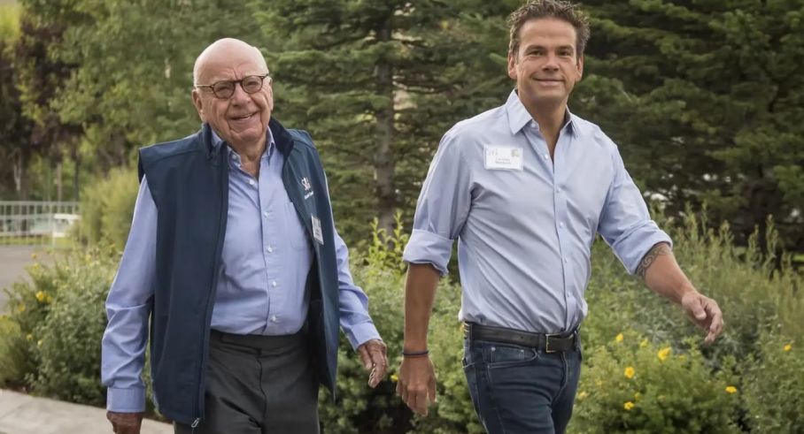 Rupert y Lachlan Murdoch
