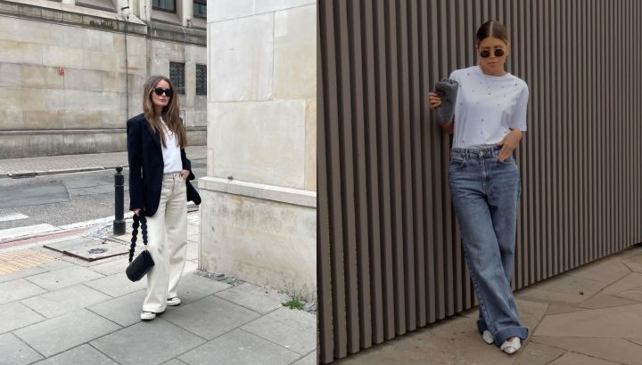 Las mejores opciones de calzado para lucir tus pantalones anchos esta primavera