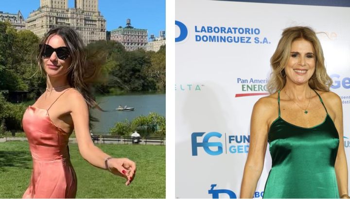 Pampita y Flavia Palmiero le dan la bienvenida a la primavera con vestido lencero