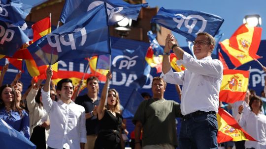 Una multitud del PP marchó en Madrid para rechazar 