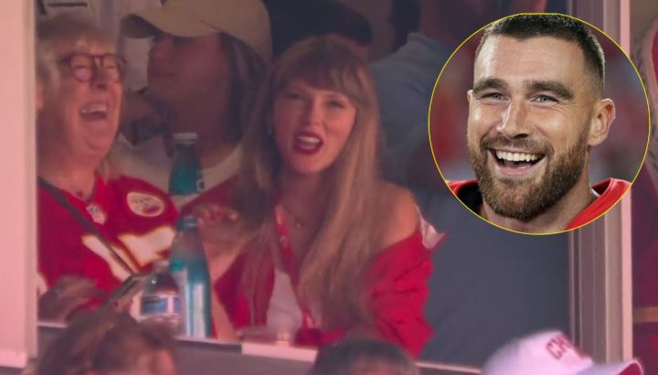 Taylor Swift fue a ver el partido de Travis Kelce y avivó los rumores de romance: el video viral con la madre del jugador de lo Chiefs