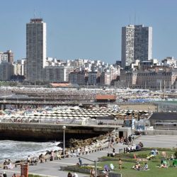 Mar del Plata, pictured during the height of the summer season.