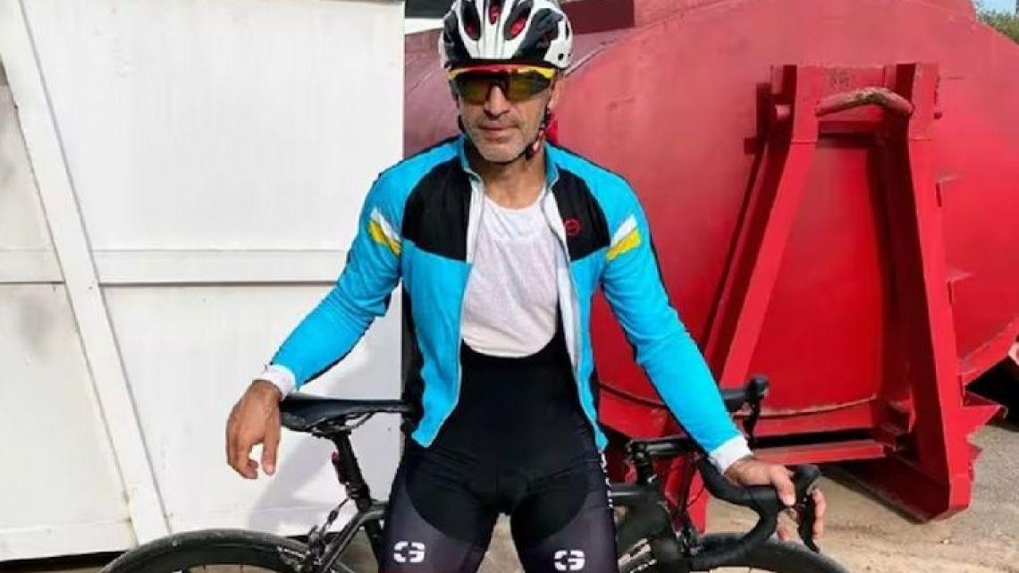 50-year-old cyclist Gustavo Lopreste