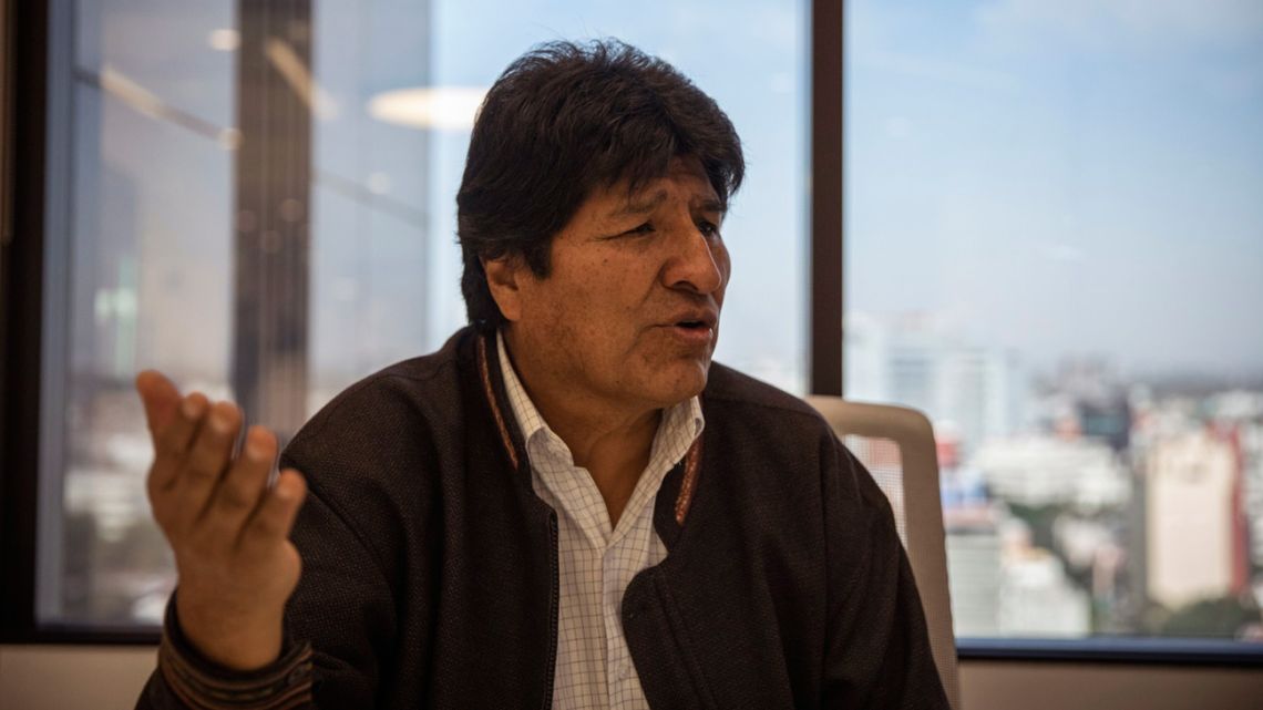 Evo Morales, Bolivia’s former president, speaks during an interview in Mexico City, Mexico, on November 18, 2019.