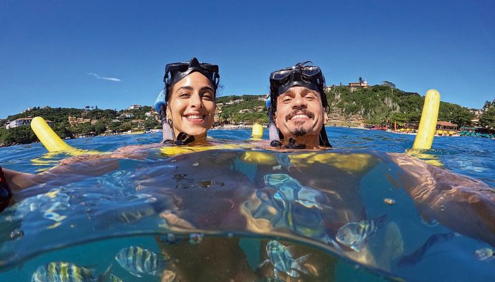 Las fotos de las vacaciones de Celeste Muriega y Christian Sancho en el paraíso