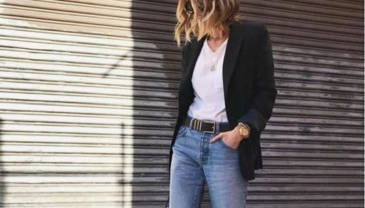 Jeans wide leg y blazer: ideas de look con el dúo infalible