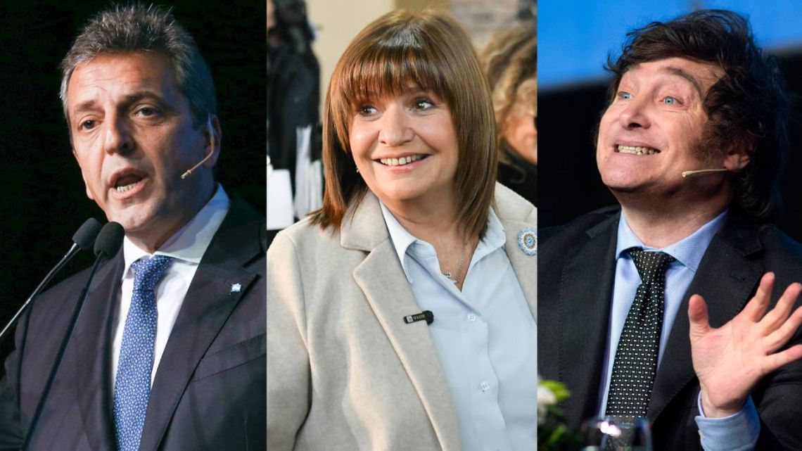 Milei, Bullrich and Massa finalize details for the presidential debate ...