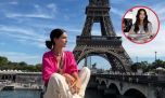 Zaira Nara deslumbró en París con un look a puro brillo