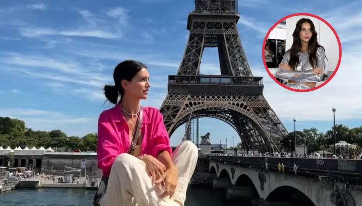 Zaira Nara deslumbró en París con un look a puro brillo