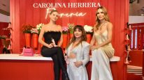 La China Suárez, Celeste Cid y María Vázquez en el lanzamiento de "Florería Herrera" 