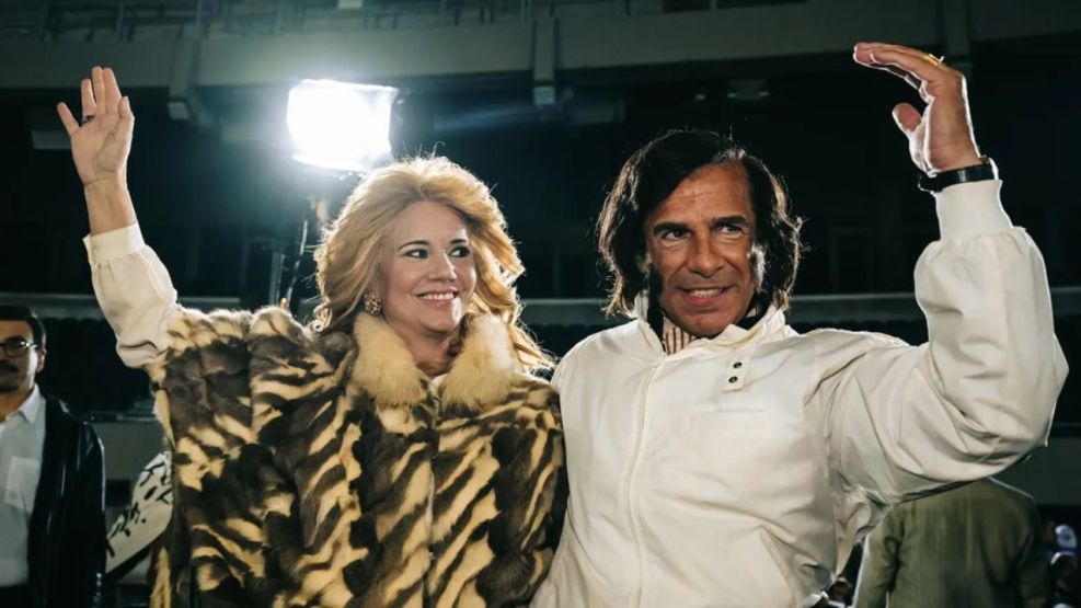 Leonardo Sbaraglia y Griselda Siciliani sorprendieron con las nuevas imágenes de la serie sobre Carlos Menem