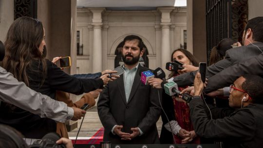 Gabriel Boric, Chile’s president, stock