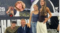 El momento padre e hija de David Beckham y Harper con Taylor Swift de por medio