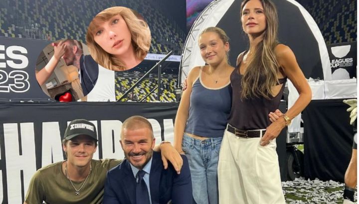 El momento padre e hija de David Beckham y Harper con Taylor Swift de por medio