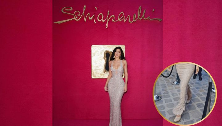 El particular calzado que eligió Kylie Jenner para el desfile de Schiaparelli en Paris Fashion Week