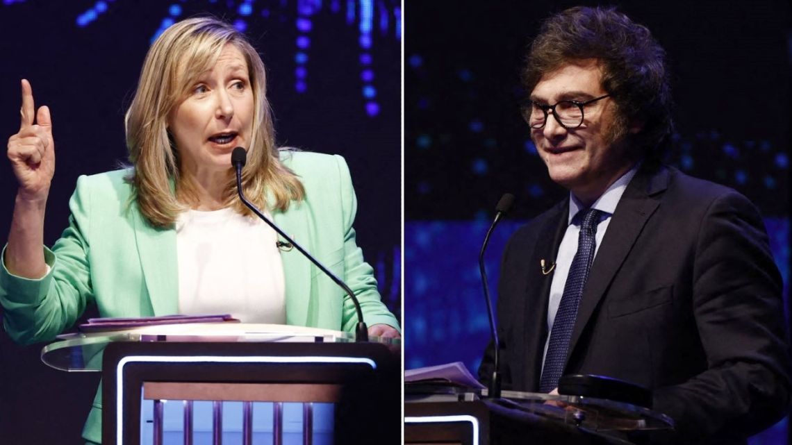 Myriam Bregman chicaneó a Javier Milei en el Debate presidencial 2023 ...