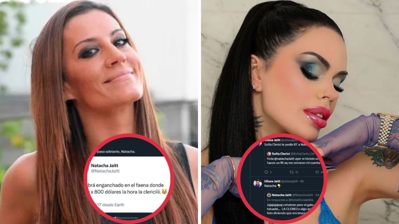 Se viralizaron unos fuertes tweets de Natacha Jaitt sobre Sofía Clerici:  