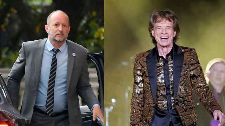 Martín Insaurralde y Mick Jagger