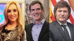 Fátima Florez, Darío Lopérfido y Javier Milei.