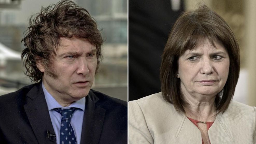 Patricia Bullrich va a la justicia contra Javier Milei 