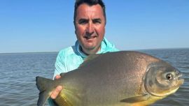 La captura generó sorpresa en los cañófilos que no se esperaban un ejemplar de esta especie.