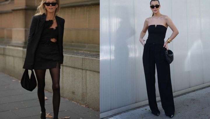 Invierno total black: ideas para levantar el outfit con accesorios