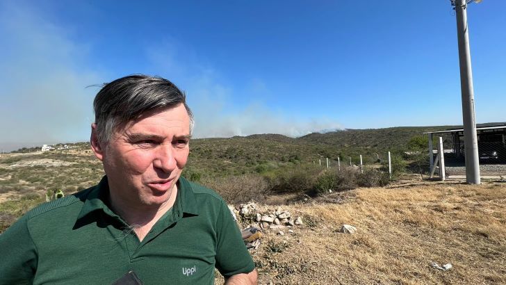 EL INCENDIO ENTRE SAN ANTONIO Y VILLA CARLOS PAZ.