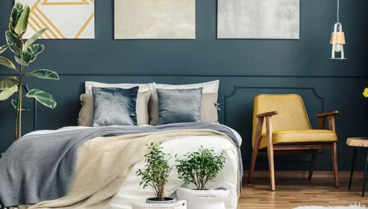 6 colores para la pared de tu dormitorio: gris claro, tonos aguamarina, blanco y más