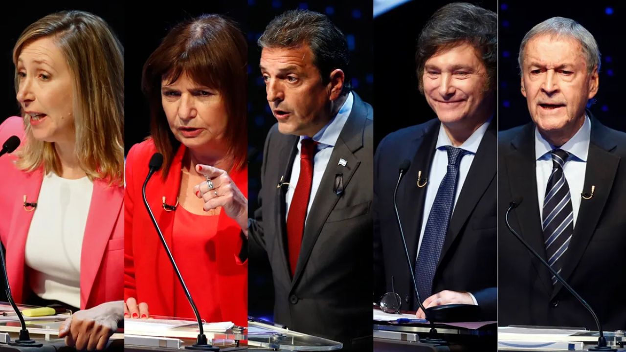 Los candidatos en el debate presidencial | Foto:CEDOC