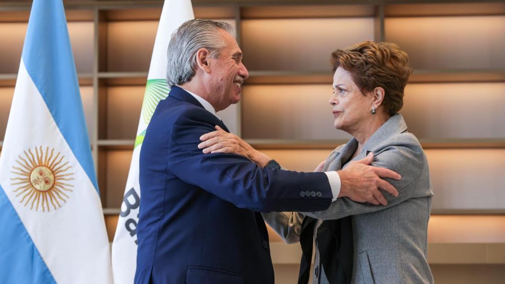 Alberto Fernández se reunió con Dilma Rouseff.