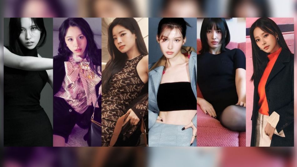 Mina, Chaeyoung, Dahyun, Sana, Momo y Tuzyu