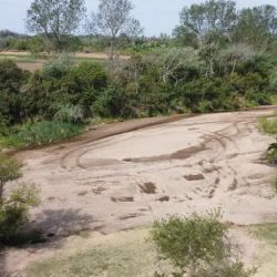 La sequía de su cauce se debe a la alarmante falta de lluvias en la región.