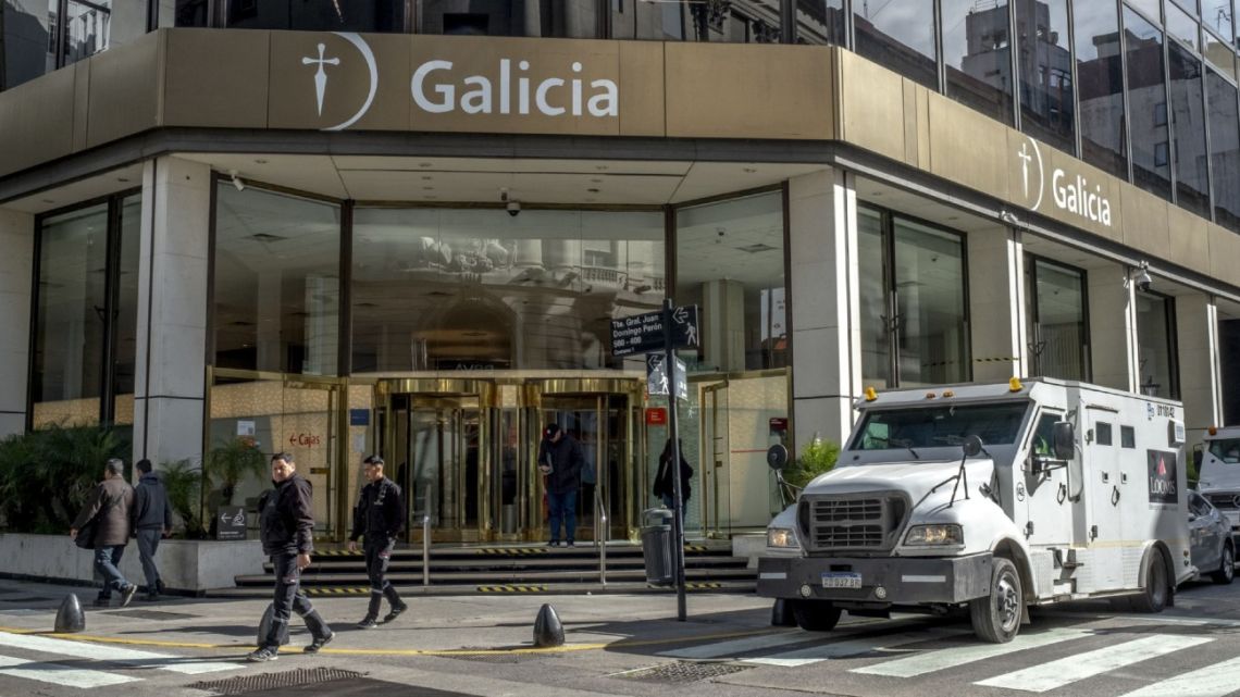 A branch of Banco Galicia in Buenos Aires.