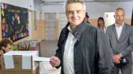 Agustín Rossi, candidato a vicepresidente votó en la ciudad de Rosario, Santa Fe