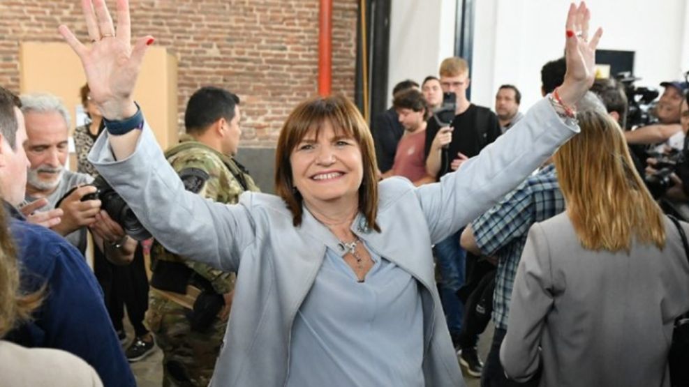 Patricia Bullrich tras emitir su voto 20231022