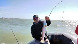 Aunque siempre está la chance de fallar, las posibilidades son muy escasas entrando a pescar embarcados.