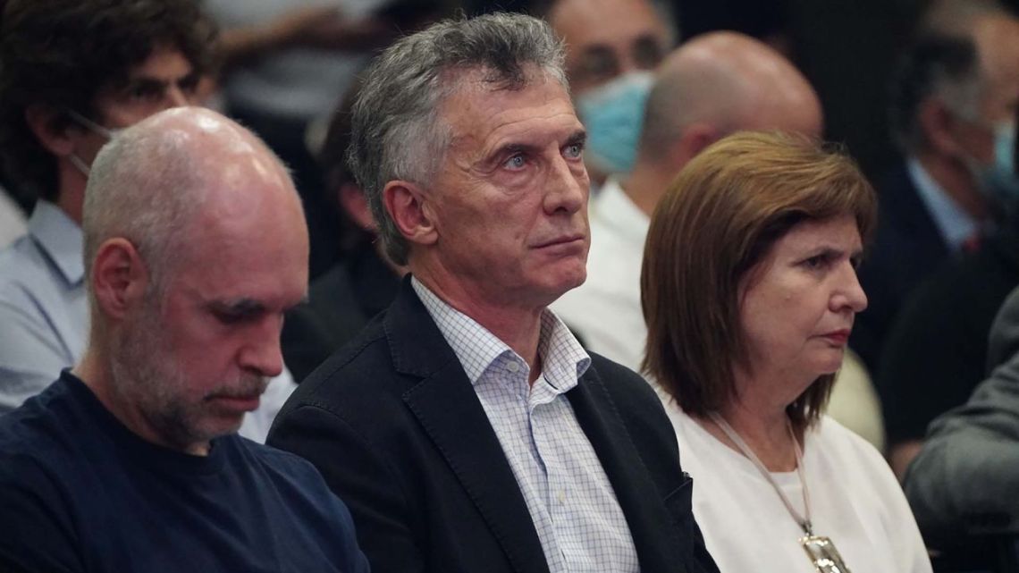 Horacio Rodríguez Larreta, Mauricio Macri and Patricia Bullrich.