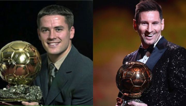 Michael Owen y Messi balón de oro