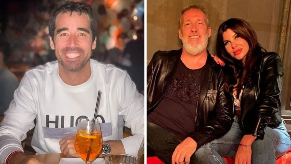 Nacho Viale y Charlotte Caniggia con Fabián Esperon