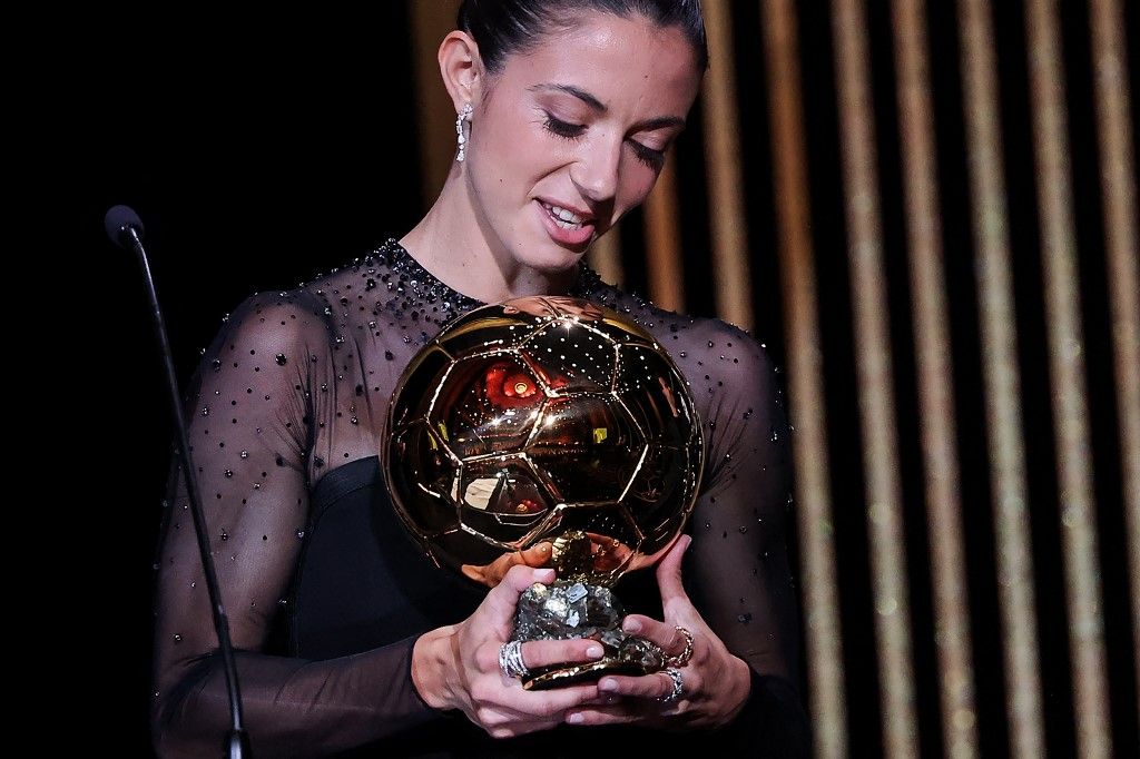 La campeona del mundo española Aitana Bonmatí conquistó su primer Balón de Oro