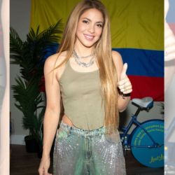 Shakira luce pantalones con strass, la prenda más deseada de la temporada