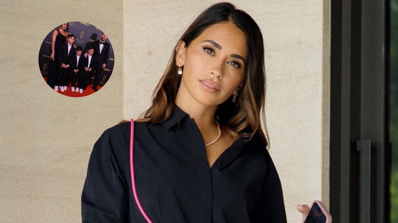 Antonela Roccuzzo eligió un vestido de Louis Vuitton para la