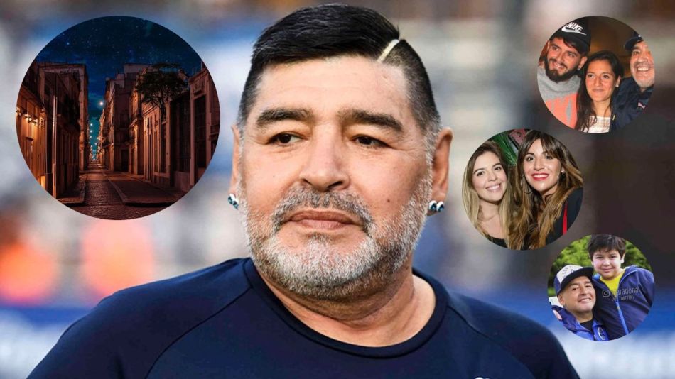 Gianinna Maradona Y Dalma Maradona Se Unieron A Sus Hermanos Para Un Homenaje A Diego Maradona